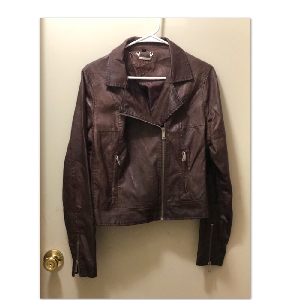 Leather Dark Brown Jacket
